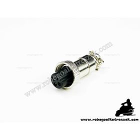   Négy pólusú akkumulátor töltőaljzat - elektromos kerékpárhoz