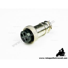   Négy pólusú akkumulátor töltődugó - elektromos kerékpárhoz