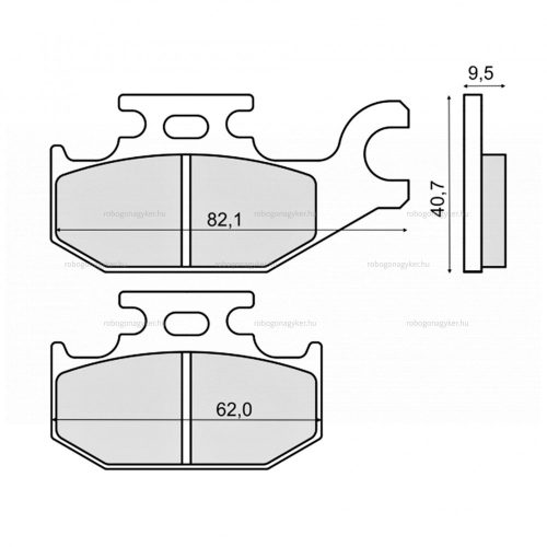 Fékbetét hátsó Suzuki Burgman 125ccm 2007-től RMS 2870