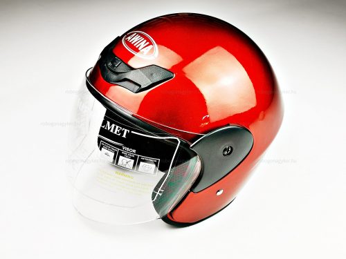 Bukósisak AWINA nyitott piros L méret