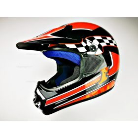 Bukósisak AWINA ENDURO piros - fekete XL méret