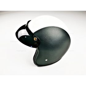 Bukósisak AWINA nyitott fekete - fehér bőr XL méret