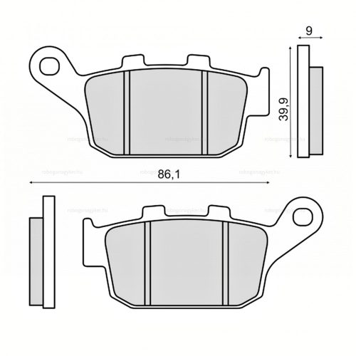 Fékbetét hátsó Honda X-ADV 750cc RMS 3520