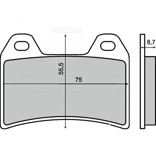 Fékbetét első Ducati Monster 1000cc 2003>/RMS 1100