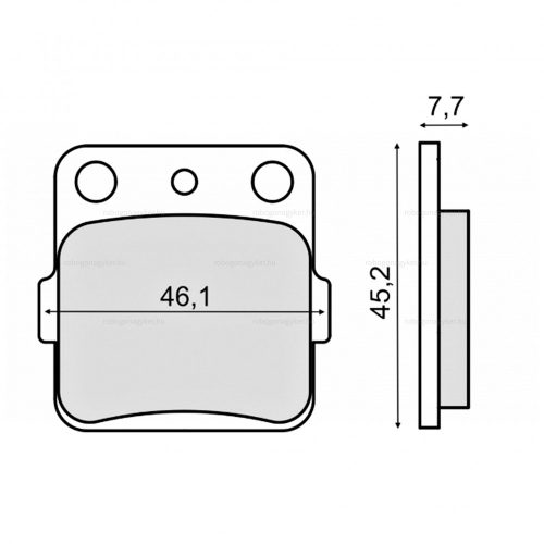 Fékbetét első Honda Cr 80 R/RMS 2850