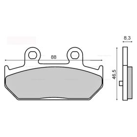 Fékbetét hátsó Suzuki Burgman 400cc 2007> RMS 1500