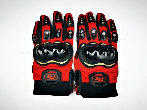 MR protektoros kesztyű fekete - piros S méret