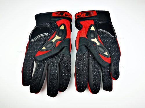 MR protektoros kesztyű fekete - piros XXL méret