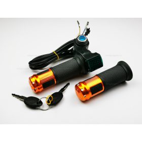   Gázkar töltöttség visszajelzővel és gyújtáskapcsolóval - elektromos kerékpárhoz