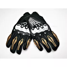 HX RACING kesztyű fekete - fehér XL méret
