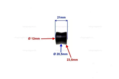 Gumi szilent teleszkóphoz 12mm