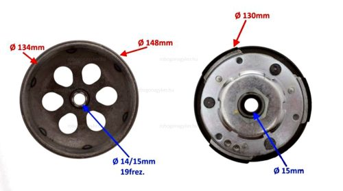 Kuplung szerkezet Piaggio Vespa 125ccm