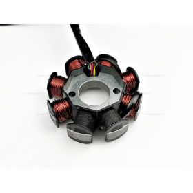   Gyújtás alaplap állórész + forgórész 4T Peugeot V-CLICK, GY6 tip II.