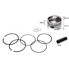 Dugattyúszett 54mm 13-as csapszeggel