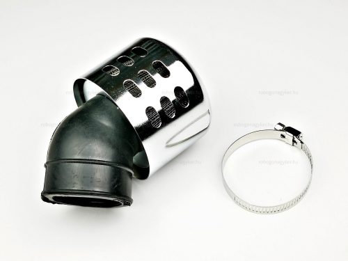 Levegőszűrő sport 38mm 45 fokos fém házas