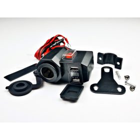 Motoros szivargyújtó és USB töltő DC 12V tip II.