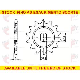 Lánckerék első Minarelli 15 FOGAS - CIF0282E
