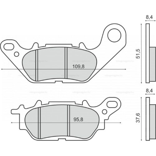 Fékbetét Yamaha T 135 CRYPTON RMS 3290