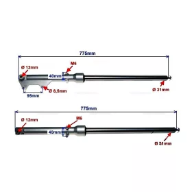 Teleszkóp szett 31mm tip 2