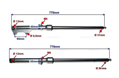 Teleszkóp szett 31mm tip 2