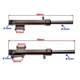 Teleszkóp szett első 31mm TIP 3
