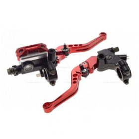 Fékmunkahenger + kuplung kar (állítható) piros