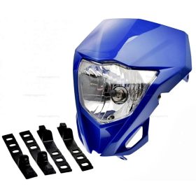 Lámpa első + idom kék tip II.