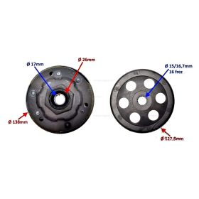 Kuplung szerkezet BWS 125ccm