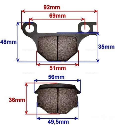 Fékbetét JUNAK 901 / JUNAK 901 SPORT / JUNAK 902