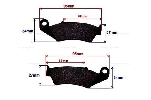 Fékbetét TGB Orion Apollo RX első