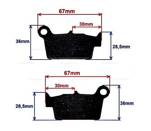 Fékbetét TGB Orion Apollo RX hátsó