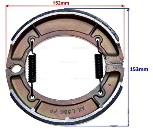 Fékpofa Keeway / Kingway Chopper 150 - 250ccm 160x30
