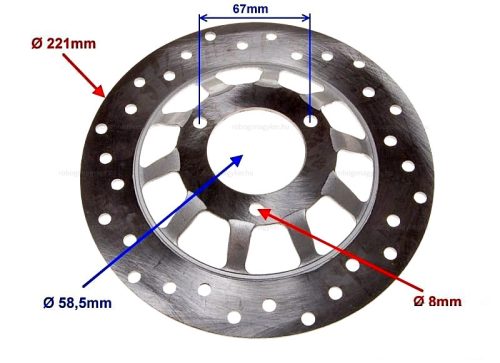 Féktárcsa első QT-4