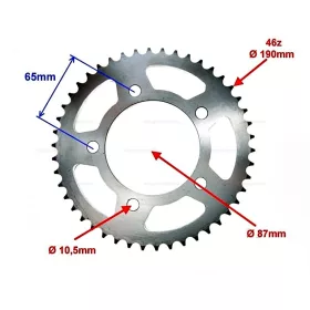 Lánckerék 428 46 fogas CPI QM125-10D 125ccm
