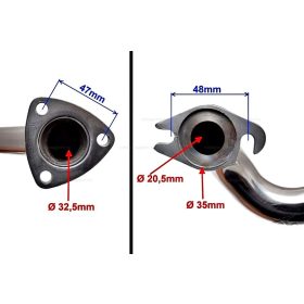 Kipufogó könyök CPI Oliver 50ccm tip II.