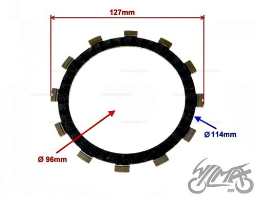 Kuplung lamella CPI QM125-2D 125ccm
