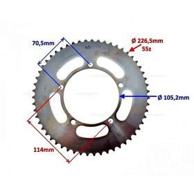 Lánckerék hátsó 420 55 fogas Keeway TX