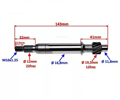 Hátsó tengely (végáttétel) 12 fogas TGB