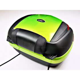 Doboz 47 literes zöld - karbon LED világítással