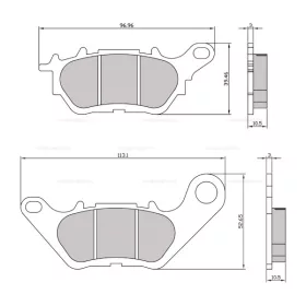 Fékbetét Yamaha X-MAX 300ccm RMS 3650