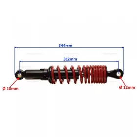 Teleszkóp szett hátsó 312mm JUNAK 126