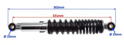 Teleszkóp hátsó 312 LONGJIA 125ccm