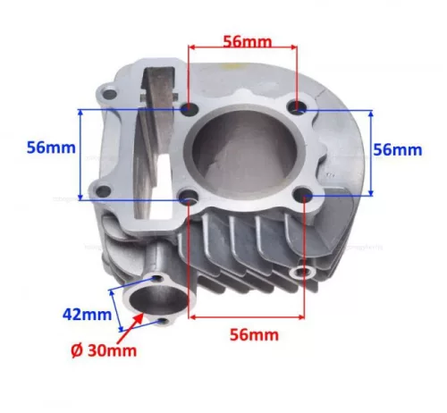 Hengerszett 4T 125ccm 152QMI-E4 52.40mm 15-ös csapszeggel