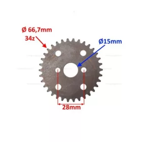 Vezérmű fogaskerék 34 fogas 152QMI-E4