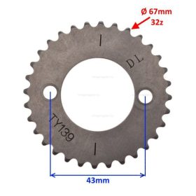 Vezérmű fogaskerék JUNAK 123 32 fogas