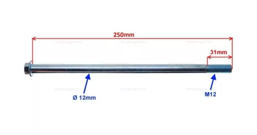 Tengely első 12x250mm Cpi GTX50 / GTX125