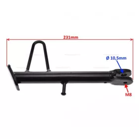 Oldaltámasz 231mm LONGJIA 50-125ccm