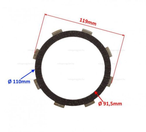 Kuplung lamella szett Kingway / Keeway chopper 150-250ccm