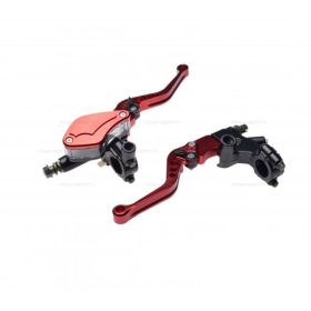   Fékmunkahenger jobb oldali + állítható fékkar / kuplung kar piros