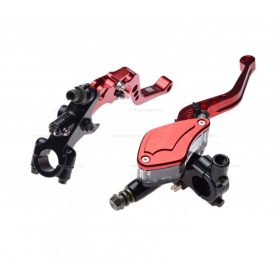   Fékmunkahenger jobb oldali + állítható fékkar / kuplung kar piros